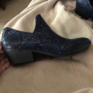 Designer Snakeskin booties